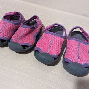 2 pairs of Crocs size 6 & 7